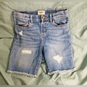 OshKosh B'gosh Kids Light Blue Distressed Denim Shorts